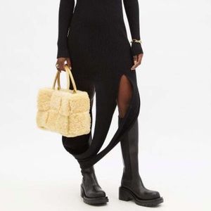 BOTTEGA VENETA
Lug-Sole Chunky Knee-High Leather Boots size 10 New